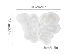 Molde silicona mariposa con serpiente 
